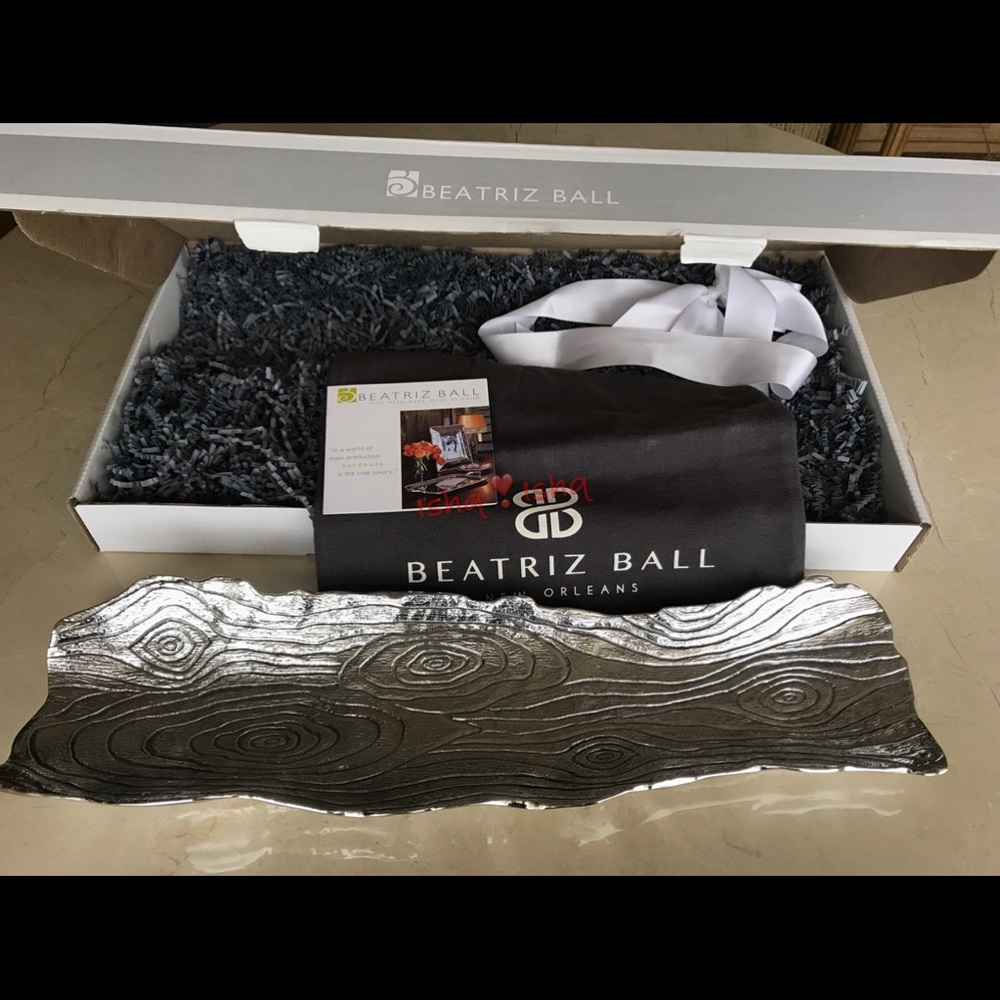 Beatriz Ball Forest Corteza Log Tray Metalware